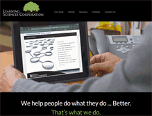 Tablet Screenshot of learningsciencescorp.com